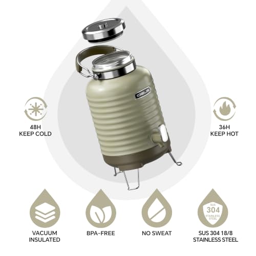 Insulated Beverage Dispenser 1.4gal (Grey for Camping / 1,4gal)