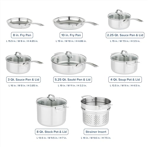 3 Ply Pots and Pans Set (13-Piece Set)