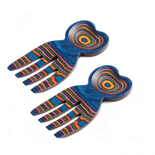 Rainbow Heart Shape Salad Tongs (Rainbow Salad Hand)