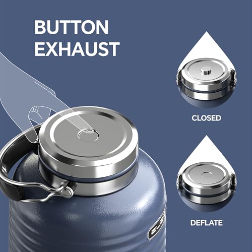 Insulated Beverage Dispenser 1.4gal (Blue for camping / 179.2 Ounces)