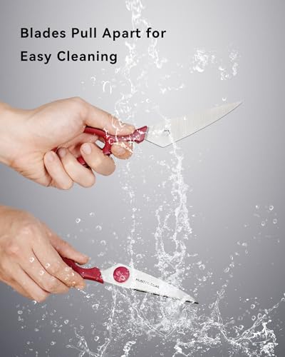 Kitchen Scissors for Food (Red / 8.35 Inch)