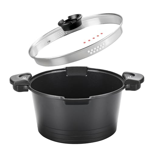 8.5qt Pasta Pot with Strainer Lid (Black)