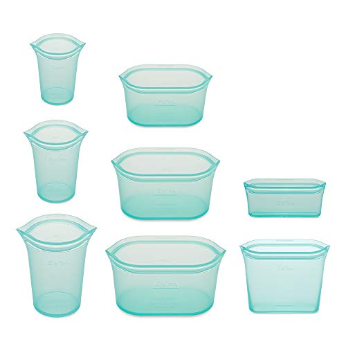 Reusable Food Storage Containers Full Set of 8 Teal (Teal / 8 Piece Set)