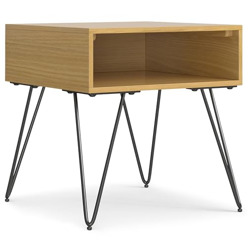 Judson 15" Solid Mango Wood Accent Table in Refined Natural (End Table / 22 inch / Oak Veneer)