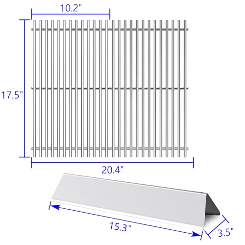 7637 7635 Grill Grates Replacement Flavorizer Bars for Weber Spirit Grill I Spirit II E