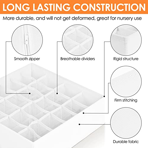 6 Pack Sock Underwear Drawer Organizer Dividers (6 Count)