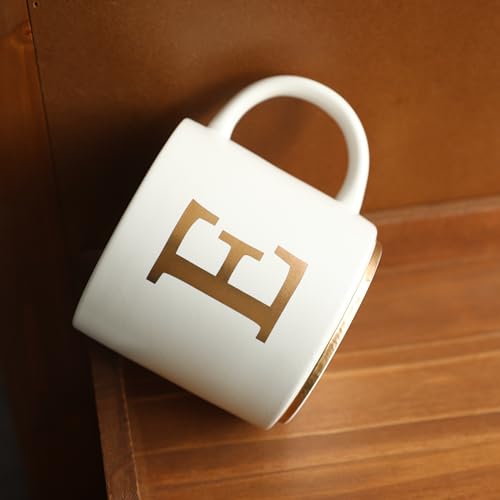 Monogram Ceramic Mugs (gold-E)