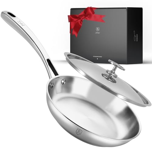 8 Inch 316 Stainless Steel Frying Pan with Lid (8 Inch)