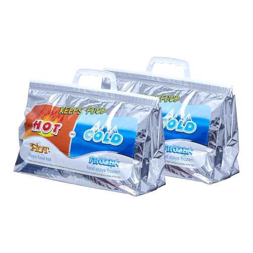 Hot and Cold Insulated Bags for Food Delivery (Small (Lunch Size))