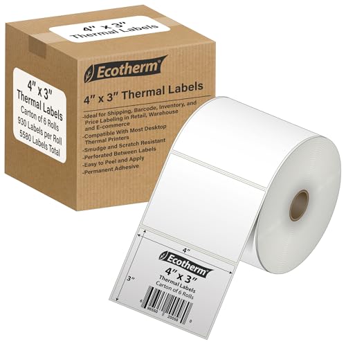 4" x 3" Thermal Labels (5580 Count)