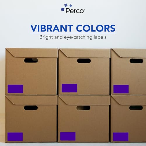 Purple 3x5 Inch Perforated Sticker Labels (Mini Roll / Purple)