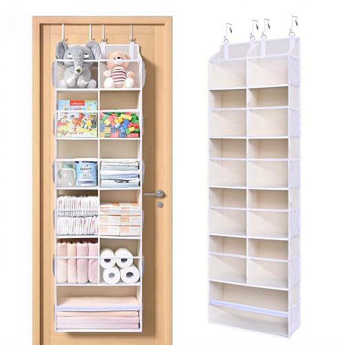 Over the Door Organizer (Beige / 1 Pack-Extra Large 6 Tier)