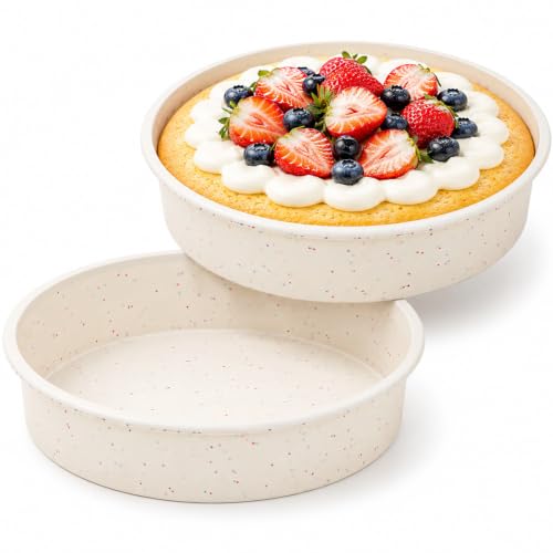 10 Inch Cake Pans (Cream / 10 Inch – Large)