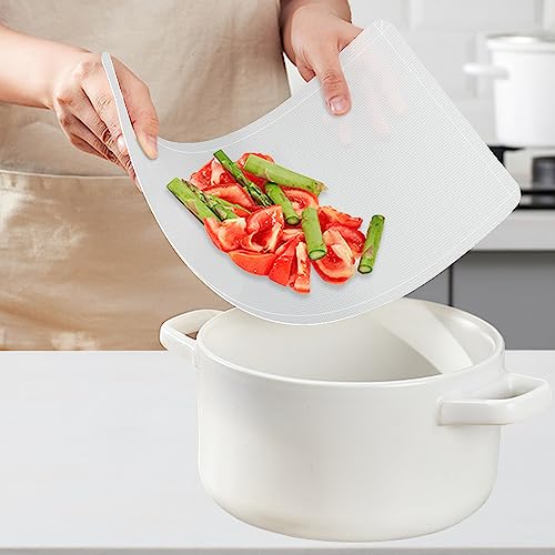 Flexible Plastic Cutting Boards Mats with Lip (Foldable - Multi Color - 3)