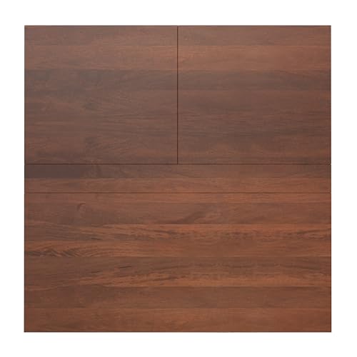 Hunter 32" Wide Solid Mango Wood Coffee Table in Umber Brown