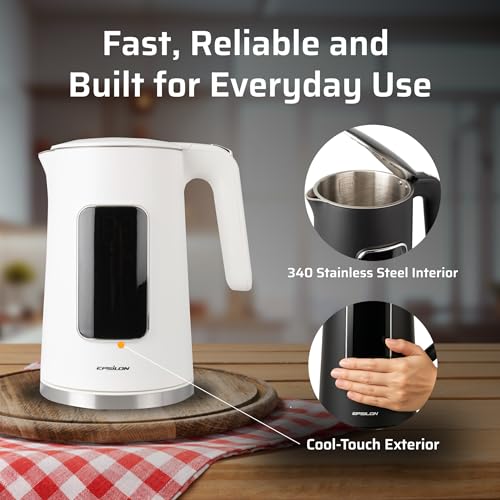 LCD Electric Kettle 1100W (EK White LCD)