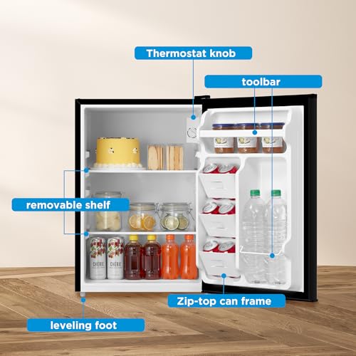 2.7 Cu.ft Mini Fridge (Black / 2.7 Cubic Feet)