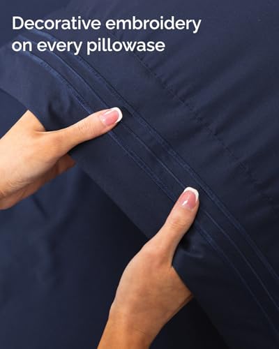 Twin XL 3 Piece Sheet Set (18 - Navy Blue / Twin XL)