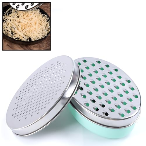 Cheese Grater Citrus Lemon Zester with Food Storage Container & Lid