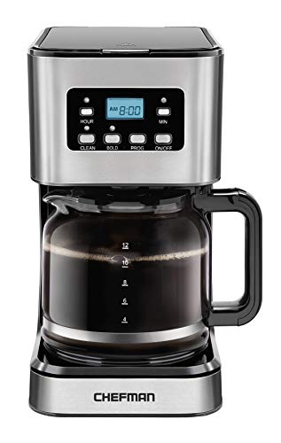 12 Cup Programmable Coffee Maker (Stainless Steel)