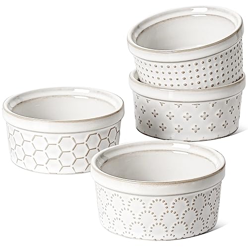 Ramekins 4 oz Oven Safe for Creme Brulee