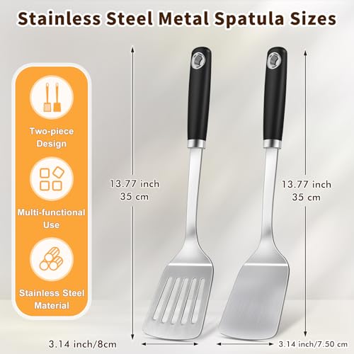 Stainless Steel Spatula (1PC -Solid Silicone Spatula)