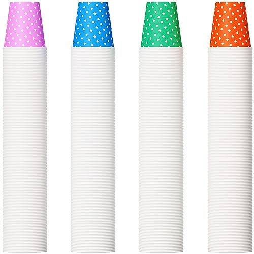 500 Pack 5oz Paper Cups (Dots-500count)