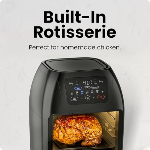 Multifunctional Digital Air Fryer+ Rotisserie (10 quarts / Black)