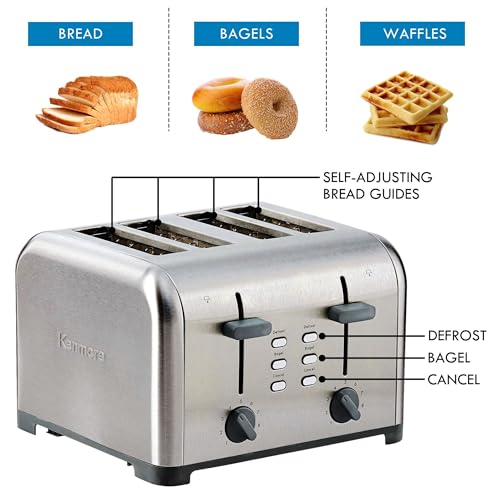 Kenmore Toaster 4 Slice (Silver)