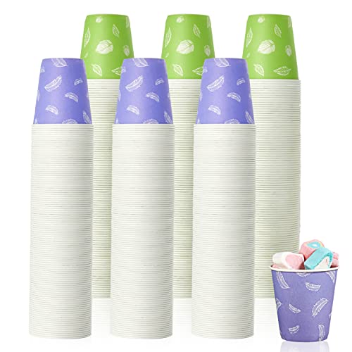 5 oz Paper Cups (5OZ-purple&green)