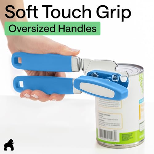 Upgraded Model Stainless Steel Manual Can Opener (Aqua)