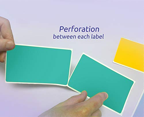 500 Rectangle Stickers (Teal)