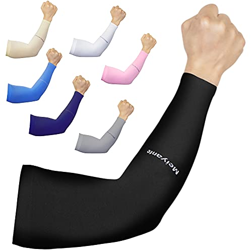 Arm Sleeves for Men & Women (Black-wrist)