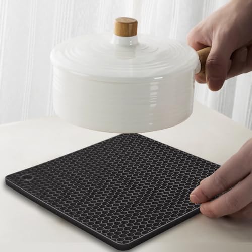 Silicone Square Trivets Mat (6 Count)