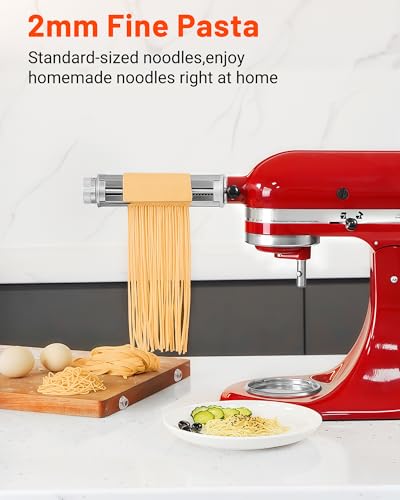Pasta Maker Attachment for KitchenAid Mixers (Upgraded Version)