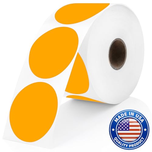 Orange Thermal Labels (Orange / 735 Stickers)