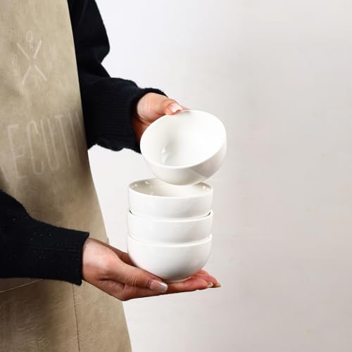 Ceramic Dipping Bowls 4 oz (White / 4 Oz)