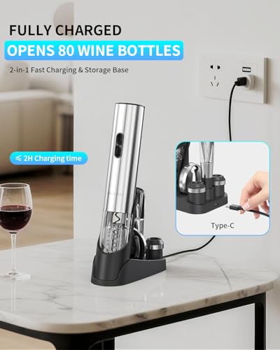 Electric Wine Opener 7 (Silver / Prestige Set)