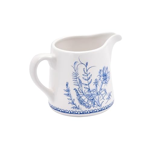 Blue Garden Toile De Jouy Ceramic Sugar and Creamer Set (Blue Garden Toile De Jouy)