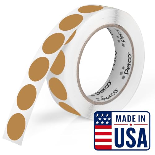 Kraft Brown Round Circle Dot Sticker 1 (Kraft Brown / 1 Inch)