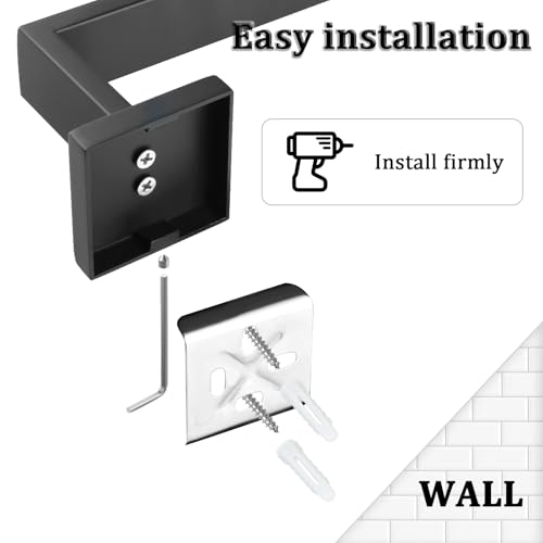 28 Inch Towel Bar for Bathroom Wall Mounted (Single 28 Inch(Assemble) / Matte Black)