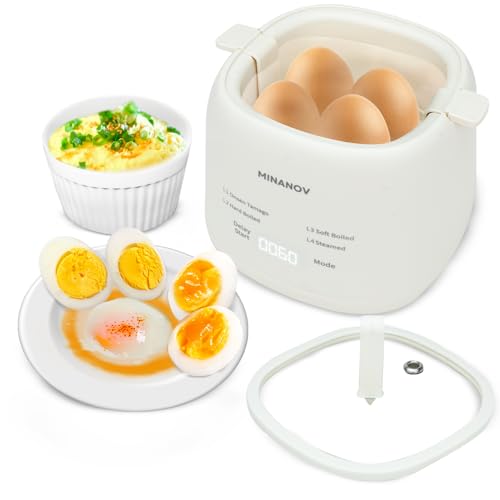 Egg Maker Electric Egg Cooker with Auto Shut Off and Alarm
