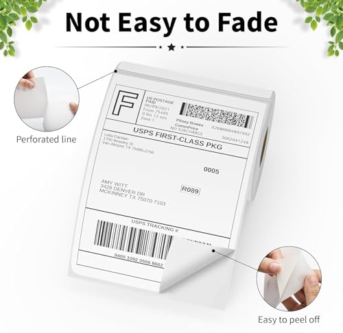4x6 Thermal Shipping Labels (2 Rolls)