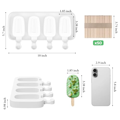 Popsicle Molds Set of 3 (White / Extra-large)