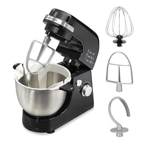 4 Quart Electric Stand Mixer With 7 Speeds (Black / 7 Speeds with Whisk & Bowl Scraper)