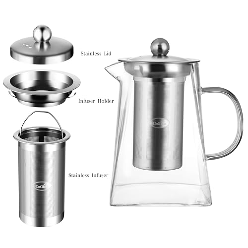Glass Teapot with Infuser (31oz(900ml))