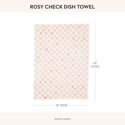 Cotton Dish Towel (Rosy Check / 1-Pack)