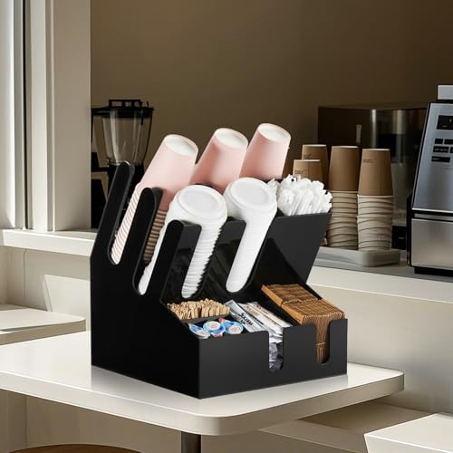 Modern Organized Coffee Condiment Organizer