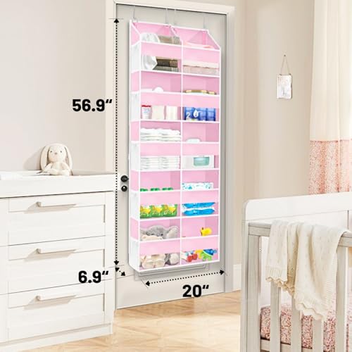Pink Over The Door Organizer 5 Tiers (Pink - 5 Tiers)