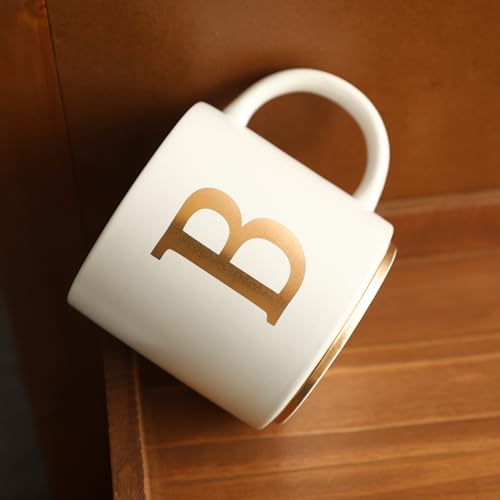 Monogram Ceramic Mugs (gold-B)